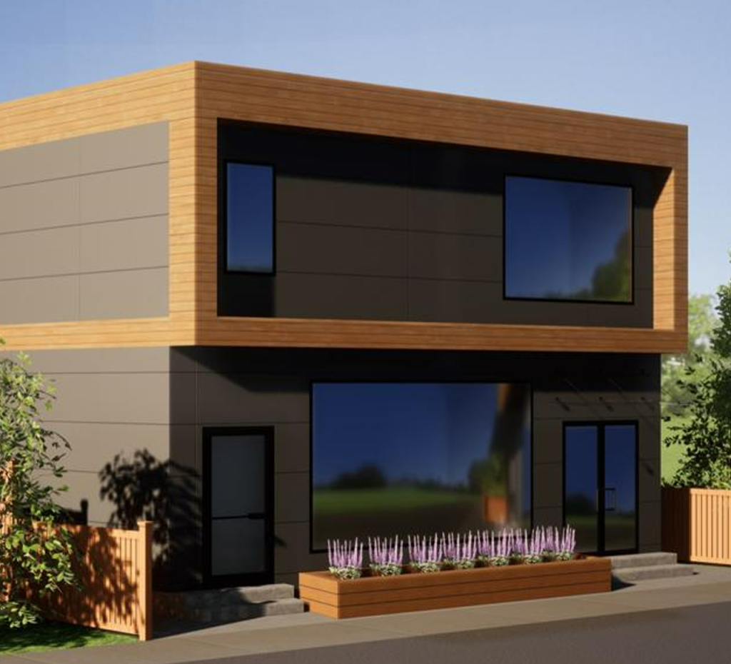 mixed use building Home Sketch